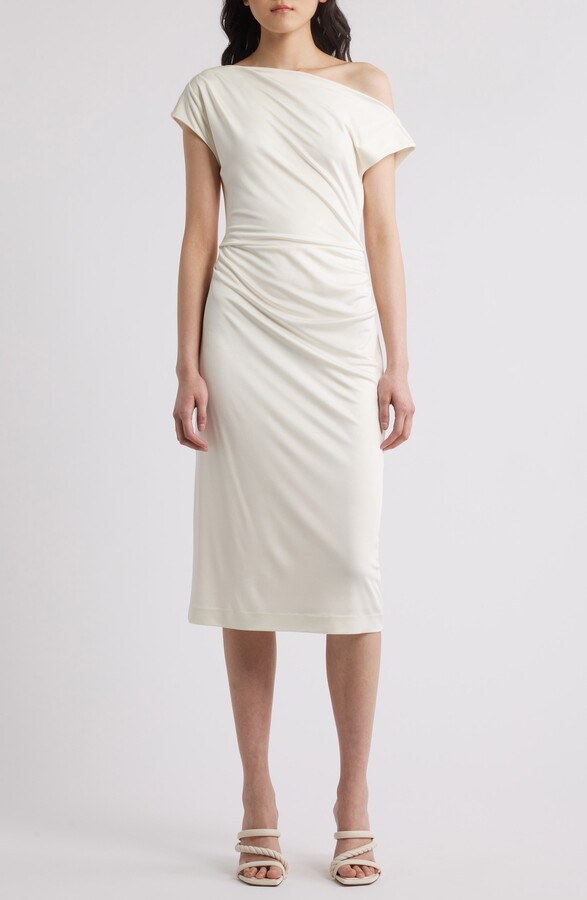 HUGO BOSS Asymmetric Sheath Dress
