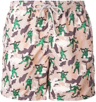 MC2 Saint Barth military print swim shorts