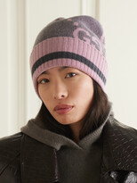 Thumbnail for your product : Gucci Cashmere-jacquard Beanie - Lilac - M