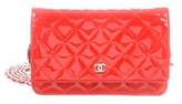 Thumbnail for your product : Chanel Patent Leather Quilted Wallet On Chain
