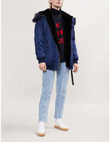 Thumbnail for your product : Maje Govember faux fur-trimmed shell parka coat