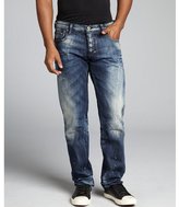 Thumbnail for your product : PRPS indigo distressed denim 'Shining Wall' regular fit jeans