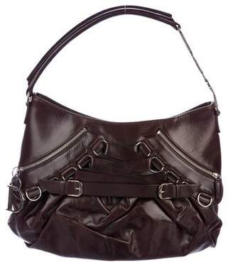 Christian Dior Leather Ballet Handle Bag