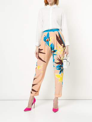DELPOZO floral print trousers