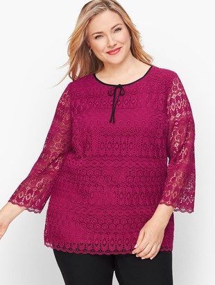 Talbots Detailed Lace Top