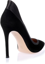 Thumbnail for your product : Gianvito Rossi Black suede and satin pump