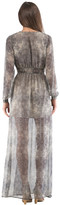 Thumbnail for your product : Cynthia Vincent Long Sleeve Maxi With Slit