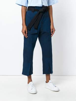 Odeeh cropped belted trousers