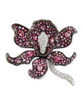 Thumbnail for your product : Kenneth Jay Lane Pave Crystal Flower Pin