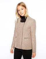 Thumbnail for your product : See U Soon Zip Detail Coat - Light camel
