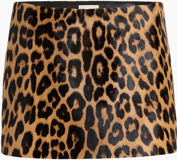 Jett Skirt in Leopard Print Haircalf
