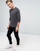 Thumbnail for your product : Jack Wills T-Shirt With Long Sleeves And Logo In Charcoal Exclusive