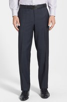 Thumbnail for your product : David Donahue 'Ryan' Classic Fit Charcoal Plaid Suit