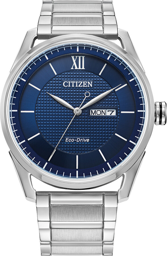 Zales Men's Citizen EcoDrive® Classic Watch with Blue Dial (Model Aw008154L) ShopStyle
