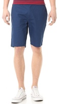 Thumbnail for your product : Creep by Hiroshi Awai Embroidered Weekend Chino Shorts
