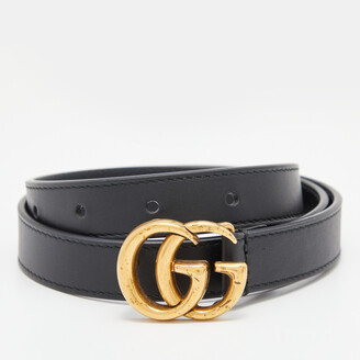 Gucci Leather belt with Double G buckle - ShopStyle