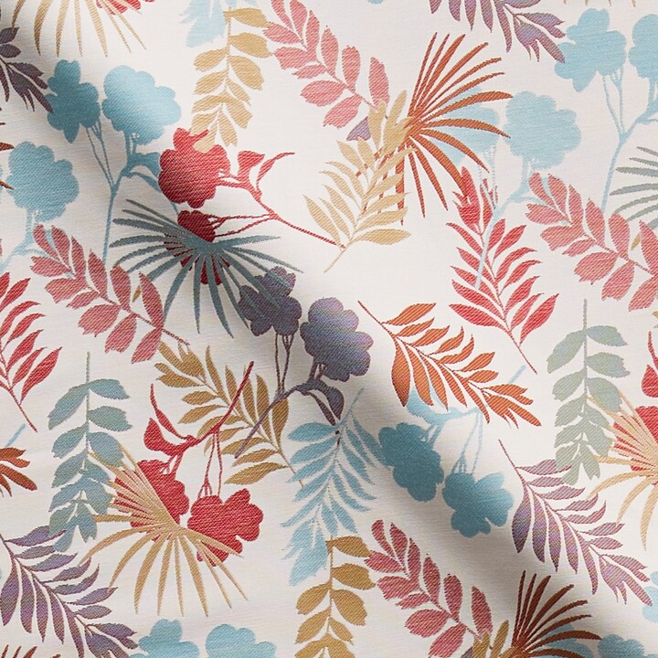 Dunelm Tropical Made to Measure Fabric By the Metre Blue/Red/White