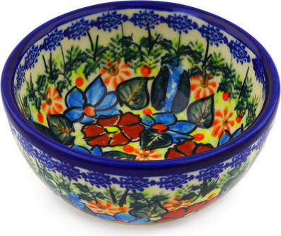 Polmedia Polish Pottery 14 oz. Stoneware Dessert Bowl