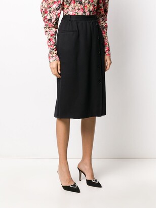 Valentino Pre-Owned 1970s Button-Up Midi Skirt