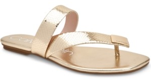 calvin klein women's tamar flat sandals