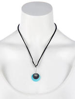 Thumbnail for your product : Chopard Turquoise & Diamond Disc Pendant