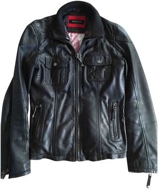 Oakwood Black Leather Leather Jacket for Women