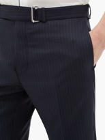 Thumbnail for your product : Officine Generale Paul Pinstripe Wool Trousers - Navy White
