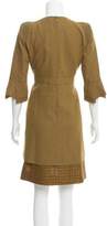 Thumbnail for your product : Chloé Three-Quarter Sleeve A-Line Dress w/ Tags