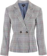 Thumbnail for your product : Topshop Linen Checked Jacket