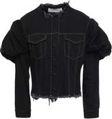 Thumbnail for your product : Marques Almeida Gathered Frayed Denim Jacket