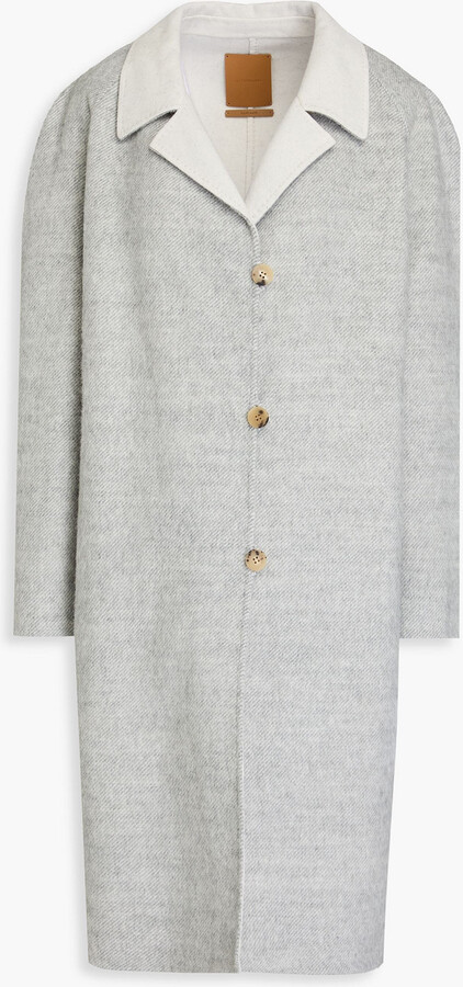 LE 17 SEPTEMBRE Wool-blend twill coat