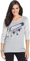 Thumbnail for your product : Style&Co. Safety Pin-Print Embellished Top