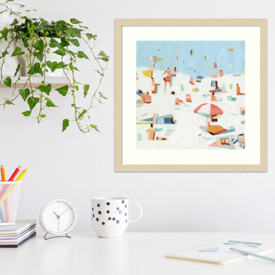 Beachcrest Home Summer Confetti III - Picture Frame Painting Print on Paper