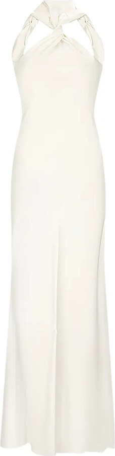 ATTICO Knot-Detail Maxi Dress