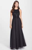 Thumbnail for your product : Aidan Mattox Aidan by Sequin Knit Ball Gown