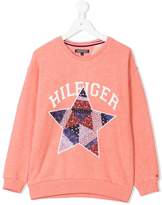 Thumbnail for your product : Tommy Hilfiger Junior star appliqué sweatshirt