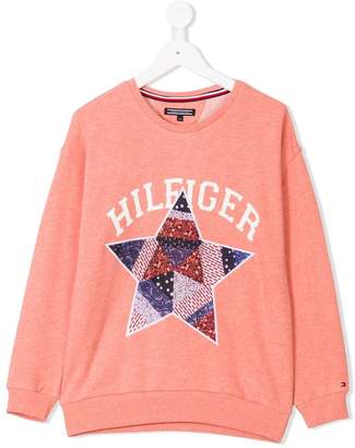 Tommy Hilfiger Junior star appliqué sweatshirt