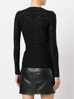 Thumbnail for your product : Gareth Pugh sheer panel detail sweater
