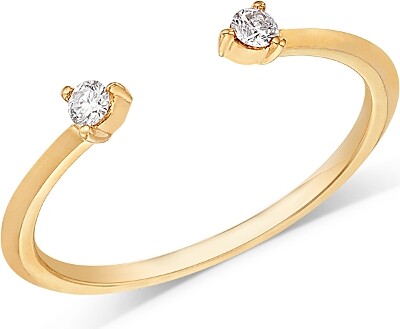Moon & Meadow 14K Yellow Gold Lab Grown Diamond Wire Cuff Ring