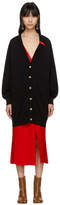 Thumbnail for your product : Loewe Black Leather Band Cardigan