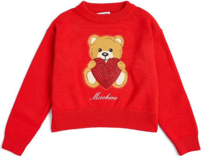Moschino Kids Love Heart Teddy Sweatshirt (4-14 Years)