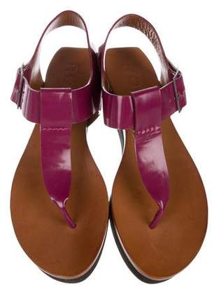 Rochas Platform Thong Sandals