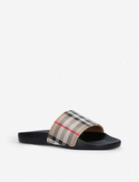 Thumbnail for your product : Burberry Furley checked sliders 5-7 years