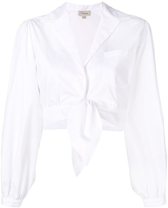 Temperley London Isla cropped shirt