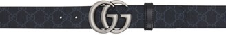 Gucci Reversible Black GG Marmont Belt