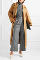 Thumbnail for your product : The Row Ina Grain De Poudre Wool Straight-leg Pants - Gray