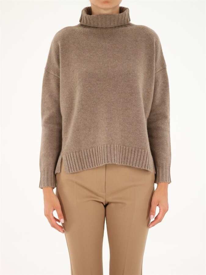 Max Mara High-Neck Jumper - ShopStyle Sweaters
