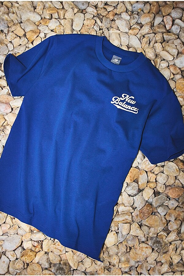 New Balance Legacy Graphic Tee in Gab Blue