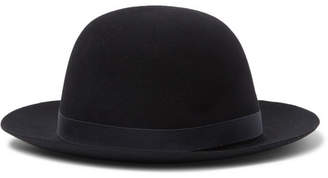 Anderson & Sheppard Grosgrain-Trimmed Felt Hat