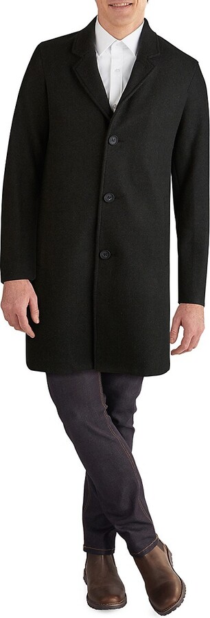 Cole Haan Stretch-Wool Topcoat
